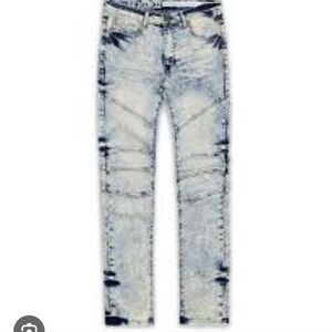 {Reason} premium denim Biker Straight Leg Acid Wash mens 36 NWOT
